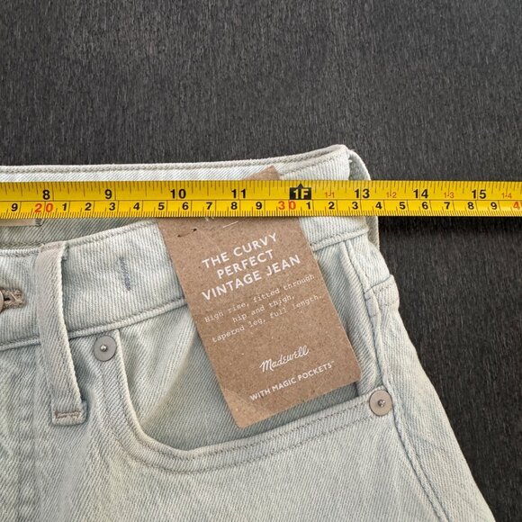 Madewell The Curvy Perfect Vintage Jean High Rise Women's Denim, Size 25 NWT - Picture 13 of 13